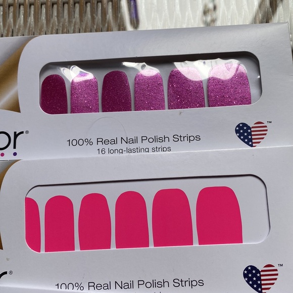 Pinky Red 5 set bundle of Color Street Nail Polish Strips - Picture 2 of 6